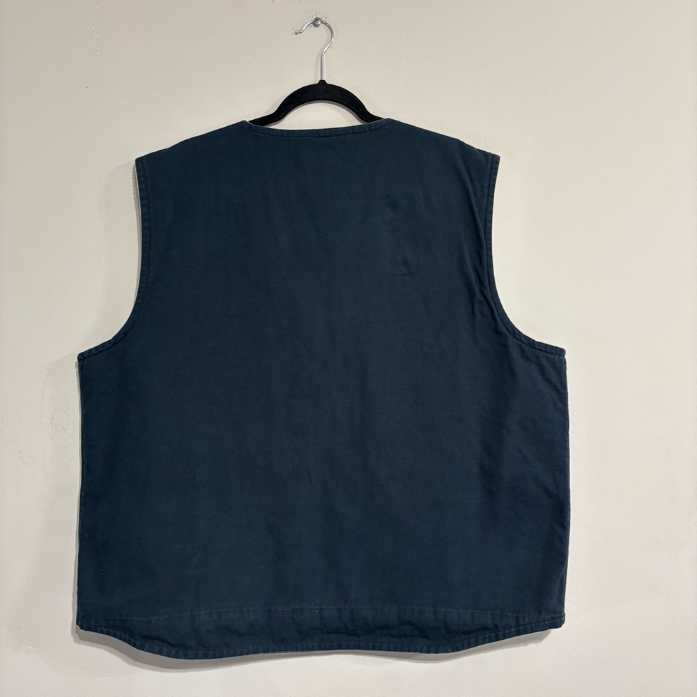 Cold Storage Green And‎ Blue
Fleece Lined Zip Front Cotton Vest Men's Size 2XL - Picture 6 of 7